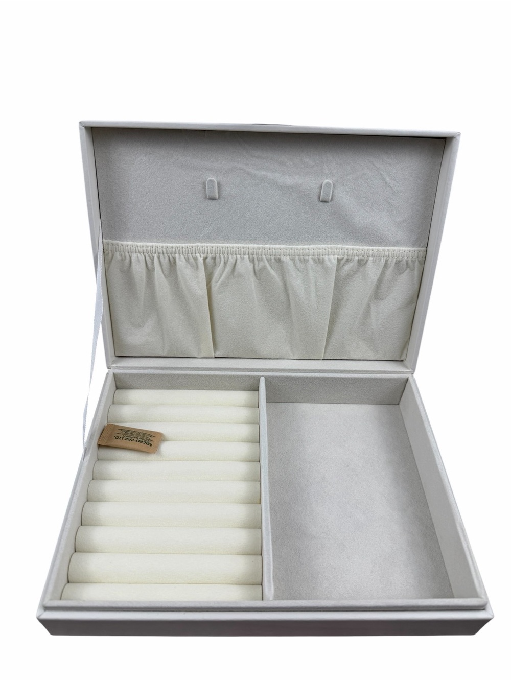 NWT Radley London Jewelry Box. Gorgeous white with Gold Logo.